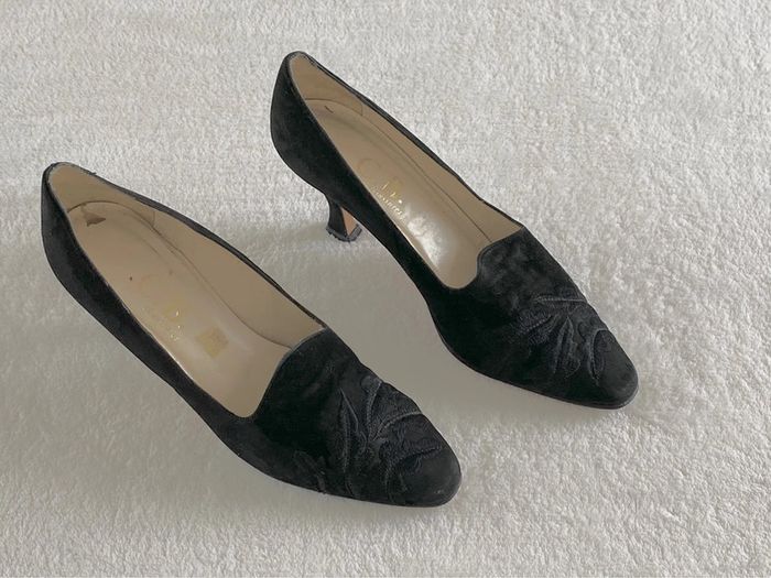 Chaussure à talon avec broderie - C.B Chaussures - Talon 7 cm – Pointure 39