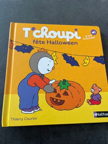 Livre bébé tchoupi t’choupi fête Halloween 