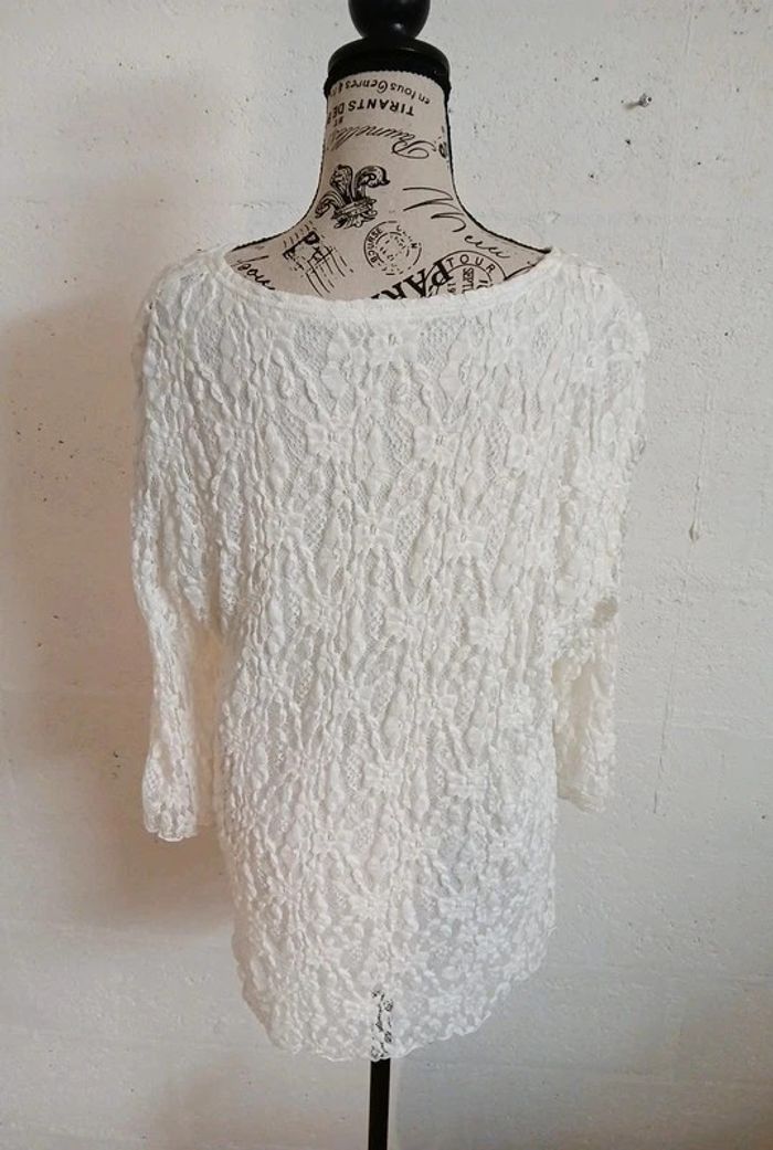 Pull dentelle tbe taille 42/44 - photo numéro 3