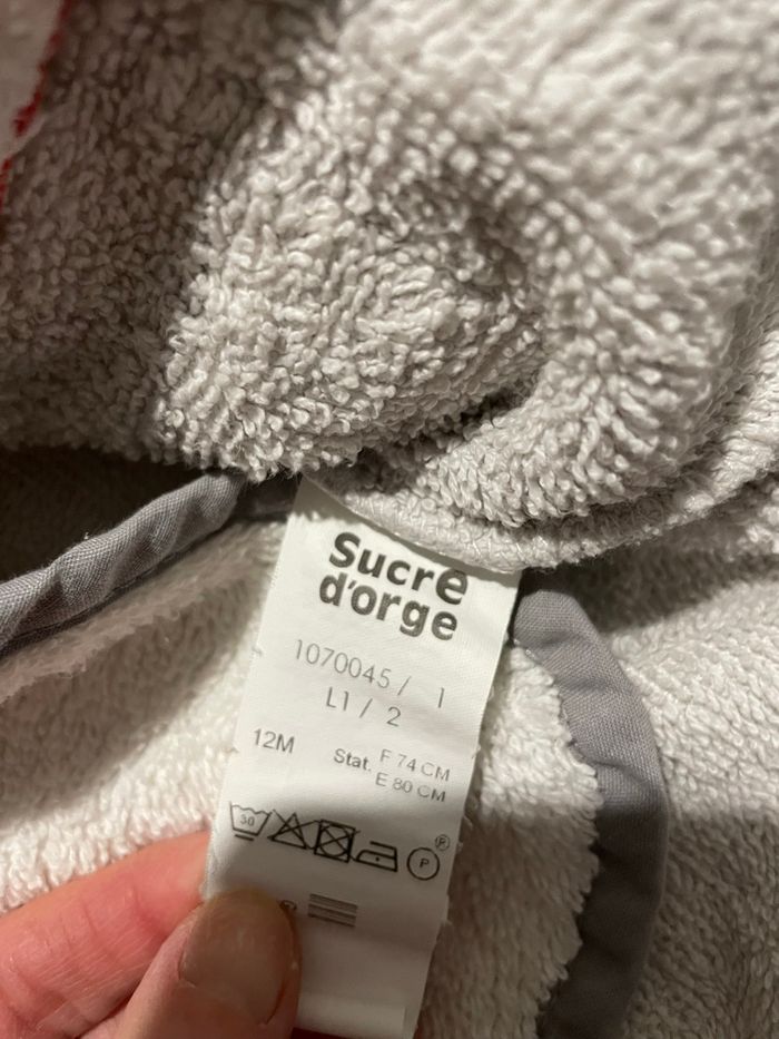 Peignoir de bain Sucre d’Orge 12 mois - photo numéro 3