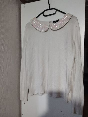Pull col Claudie sequins