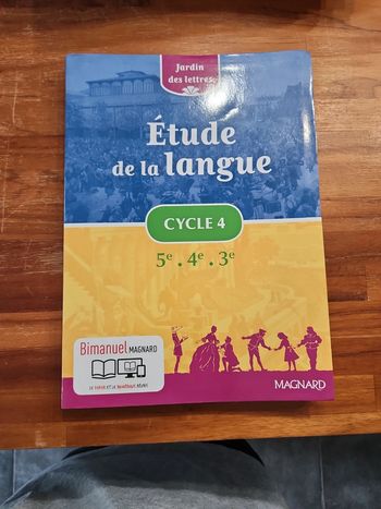 Livre : Étude de la langue