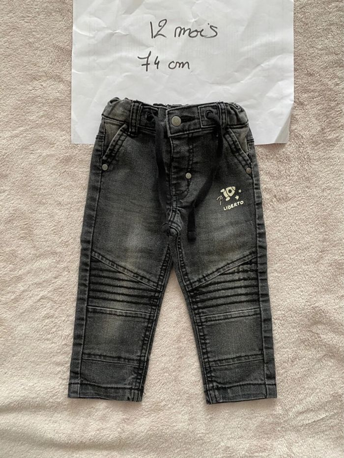 Lot de 3 pantalons - Kimbaloo, Liberto, In extenso - 12 mois - TBE - photo numéro 5