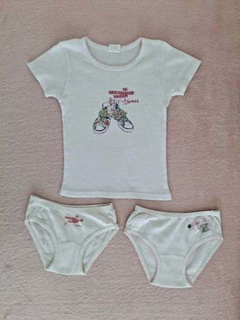 Ensemble de sous vêtements Absorba Chemisette manches courtes et 2 culottes