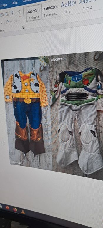 Déguisement enfant réversible Toy Story Buzz