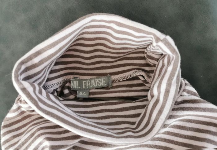 Sous pull 👸 6ans, vynil fraise - photo numéro 3