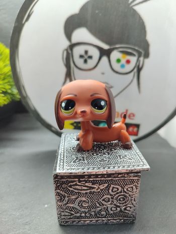 Lps01181 Littlest Petshop Pet Shop LPS Authentic Dog dachshung Teckel Chien 992
