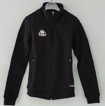 Veste Kappa femme XXS noire neuve Fabbiana coton polyester