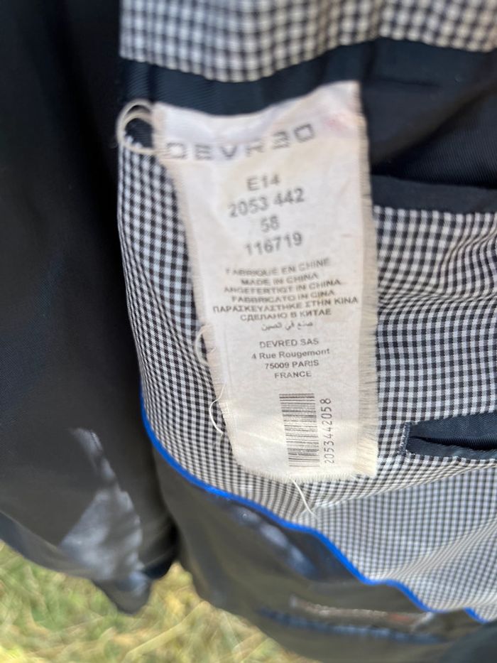 Veste blazer homme Devred taille 58 - photo numéro 3