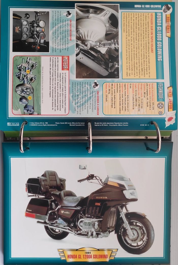 Classeur Motos Passion - Roadsters & Routières (217 fiches) - photo numéro 16