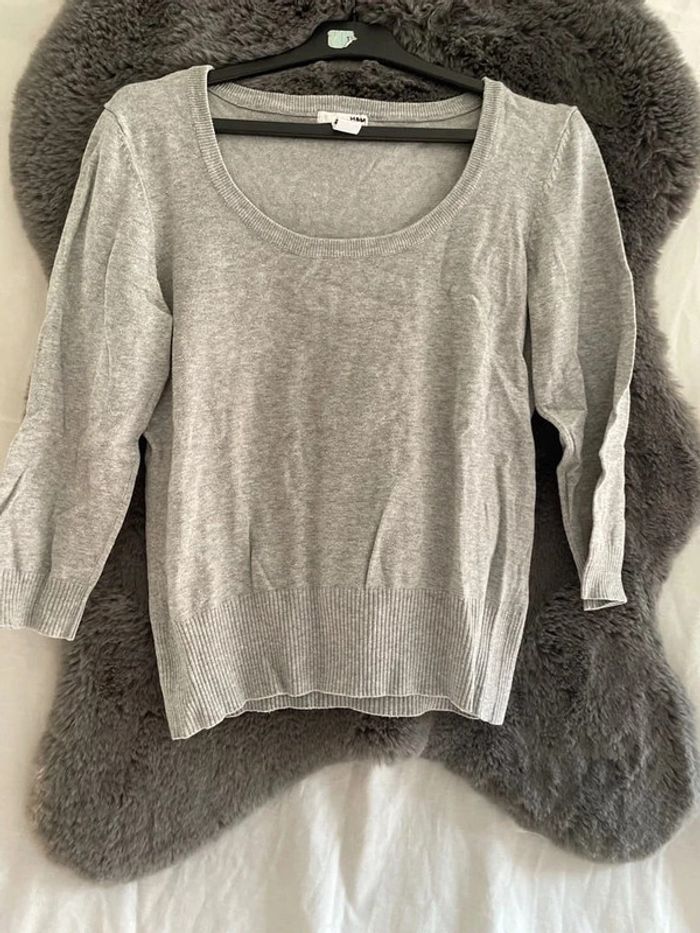 blouses manches longue H&m gris taille M