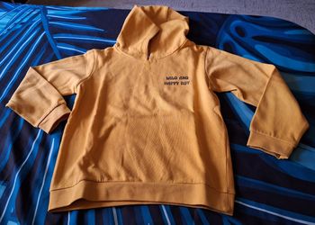Sweat à capuche jaune La Fabrique Des Garçons 8 ans
