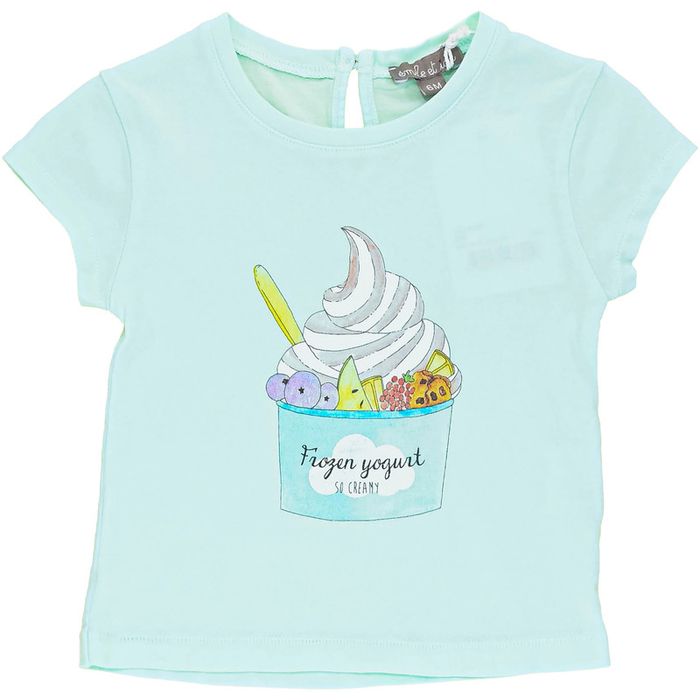 T-Shirt à manches courtes 6 mois en coton Émile et Ida