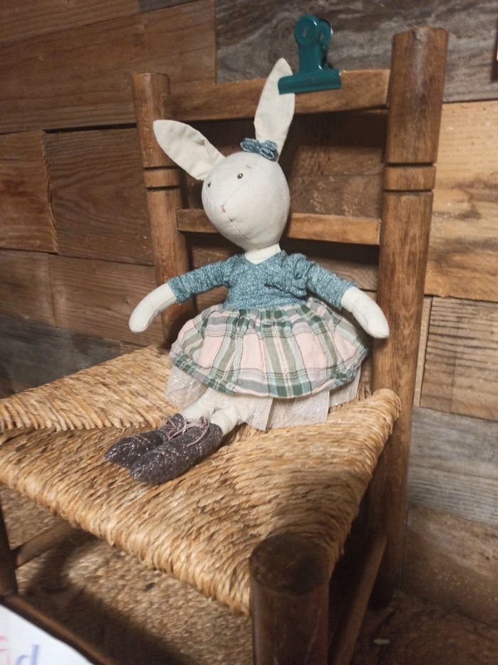 Peluche lapin Victorine Moulin roty la petite école de danse tbe - photo numéro 3