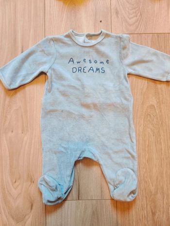 Pyjama velours 3 mois
