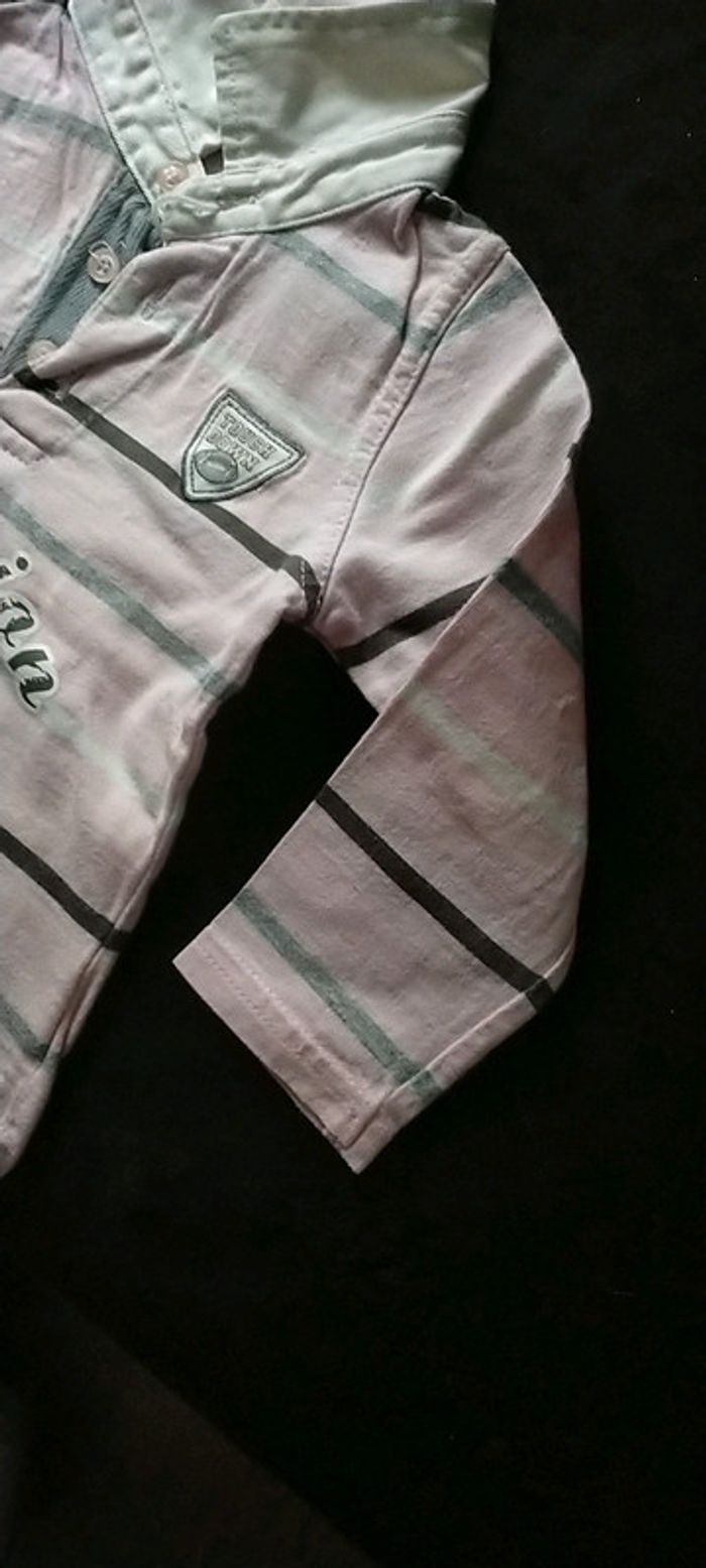 Polo rayé 18 mois rugby - photo numéro 4