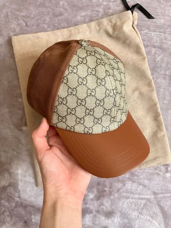Casquette Gucci Monogrammes Marron 