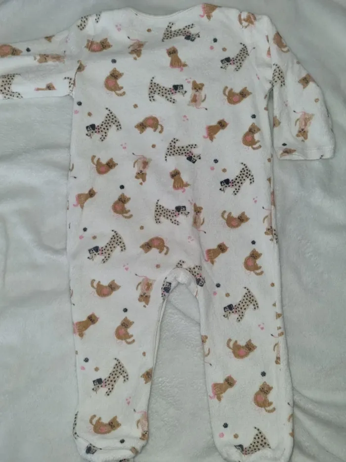 Pyjama en velours taille 12 mois 78-83 cm - photo numéro 2