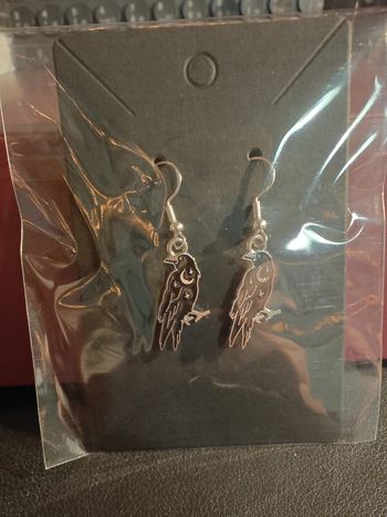 Boucles d'oreilles à corbeau 