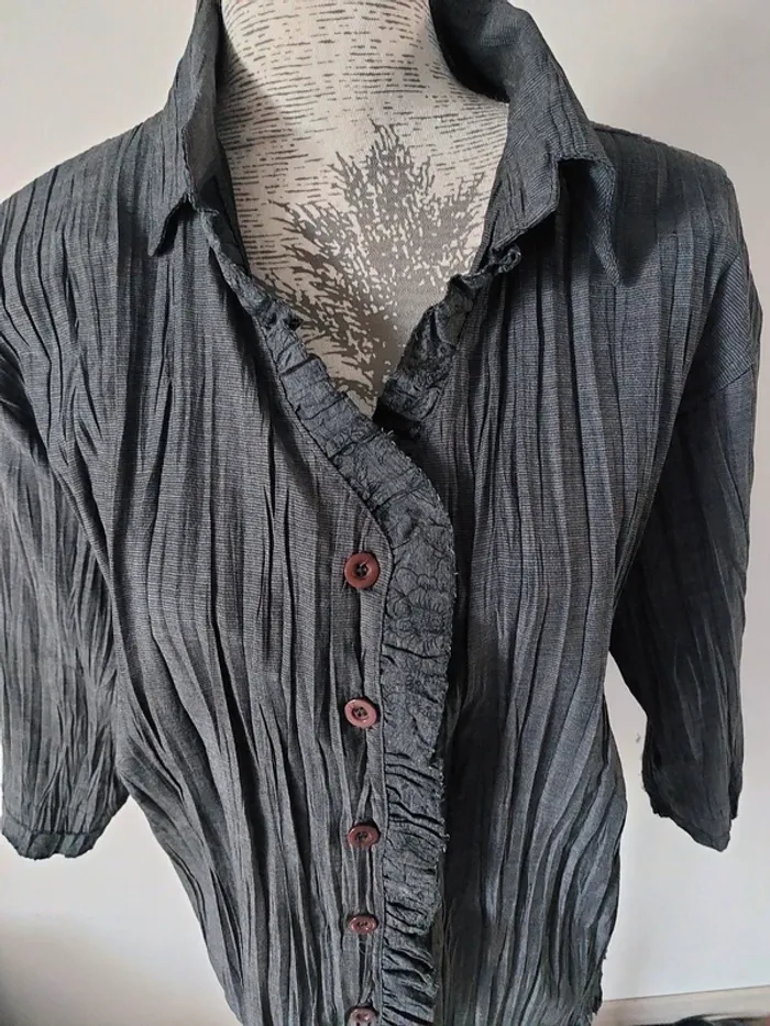 Chemise demi saison grise foncé - photo numéro 2