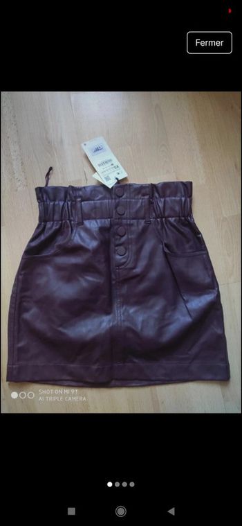Jupe simili Zara XS