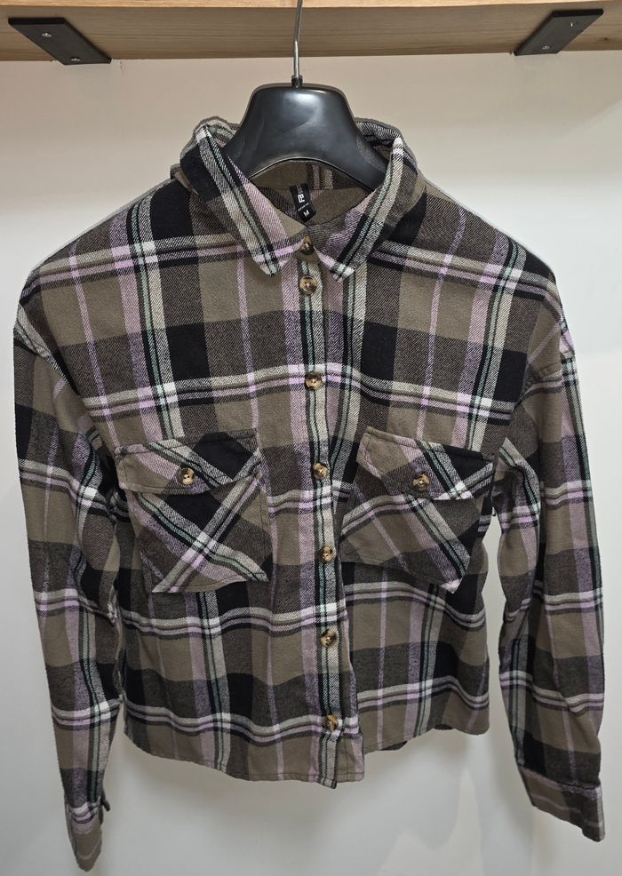 Chemise ML kaki rose M