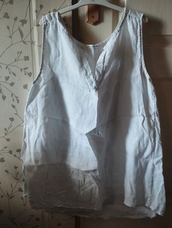 Débardeur large et léger blanc taille 42/44 Alexandre Laurent
