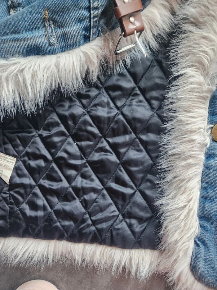 Blouson jeans moumoute - photo numéro 5