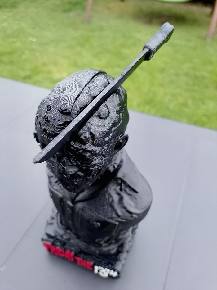 Magnifique Buste impression 3D Vendredi 13 Jason Voorhees - photo numéro 9