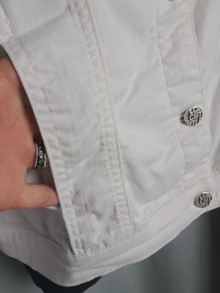 Leconte veste blanche été en jean T.46 neuve - photo numéro 7