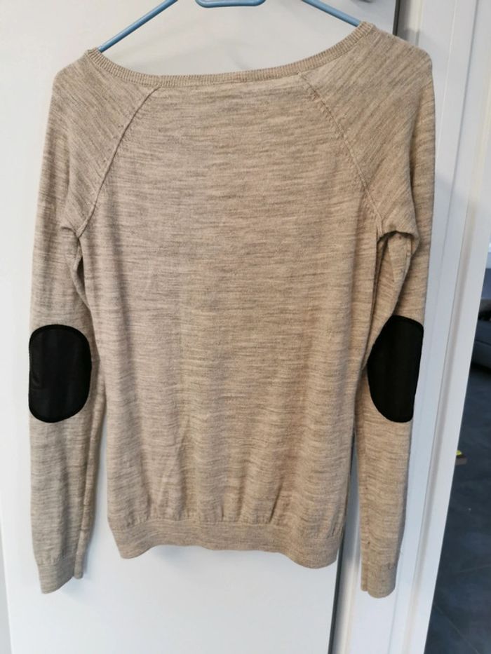 Pull léger beige chiné - photo numéro 2