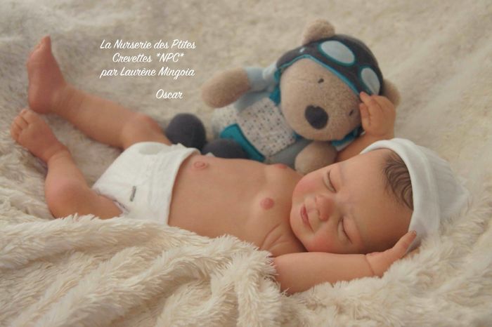Oscar poupée bébé Reborn authentique 🩵 - photo numéro 3