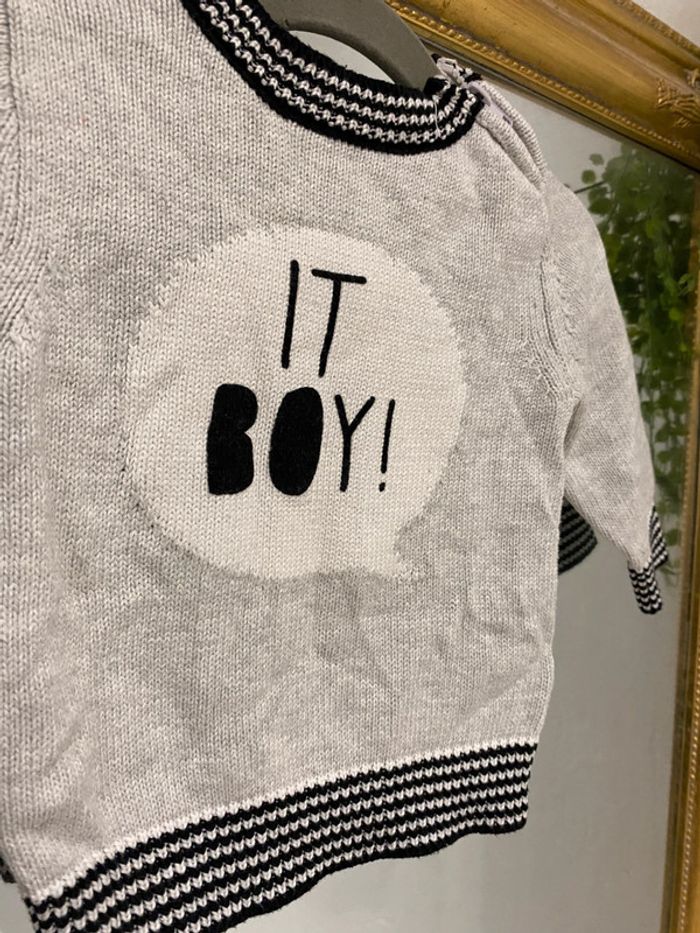 Pull gris - photo numéro 2