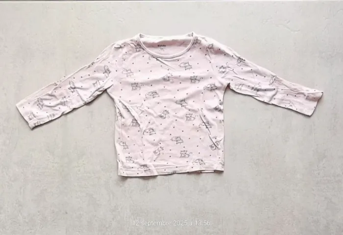 Pyjama 2 pièces léger fille - 3 ans - photo numéro 2