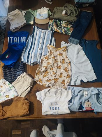 Lots de vêtements printemps-été taille 6mois