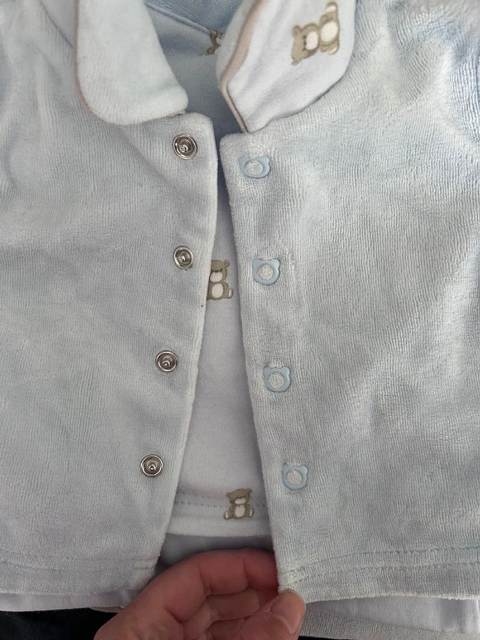 Lot 3 pièces chicco bleu 3 mois - photo numéro 9