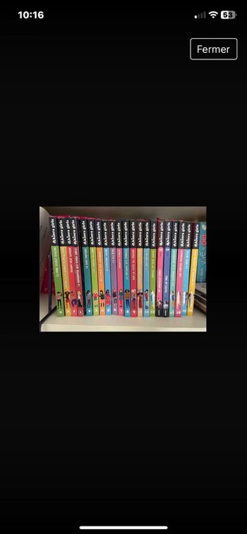Lot de 21 livres kinra girl