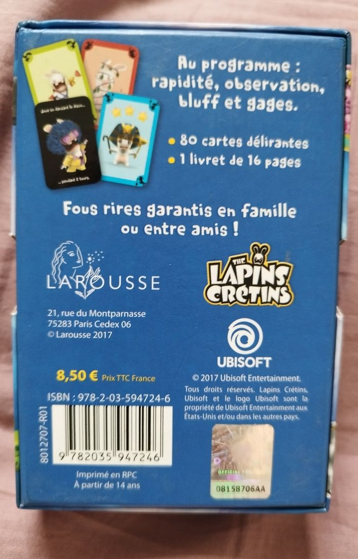 Jeux de cartes lapins crétins - photo numéro 3