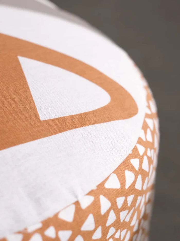 Pouf Renard Ocre 20 cm de hauteur x 45 cm de diamètre - photo numéro 2