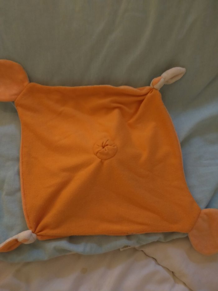 doudou orange ours - photo numéro 2
