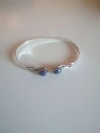 🌸Bracelet argenté avec pierres Lapis Lazuli Neuf 🌸