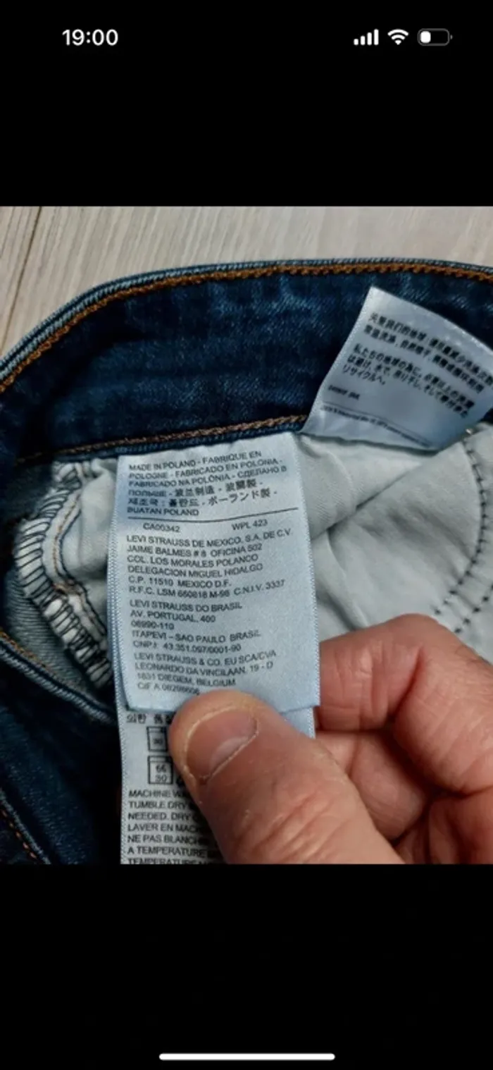 Jeans Levi's Slight Curve taille W24 L32 - photo numéro 5