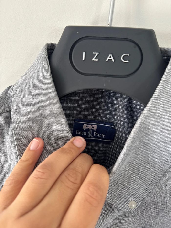 👔Chemise manche courte homme- grise - Eden Park taille M - très bon état - photo numéro 5