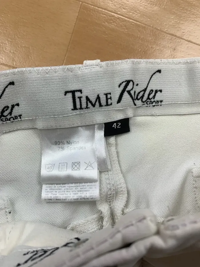 Pantalon d’équitation Time Rider – Blanc – Taille 42 - photo numéro 6