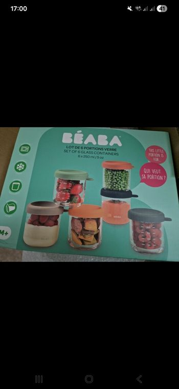 Lot de 10 pots en verre 250ml neufs