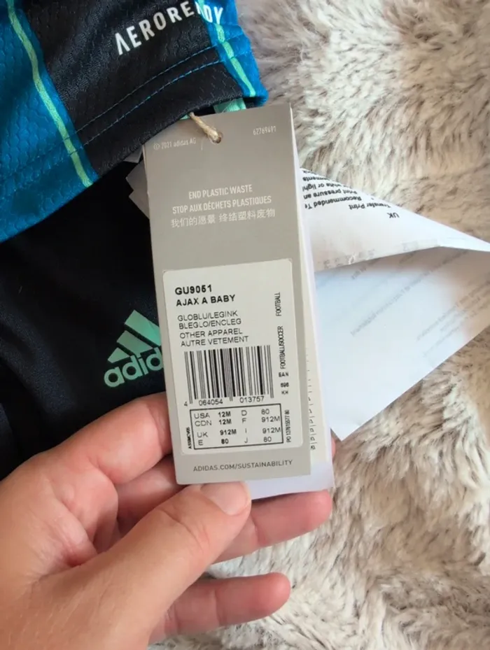 Ensemble neuf. Adidas. 9/12 mois . Ajax - photo numéro 8