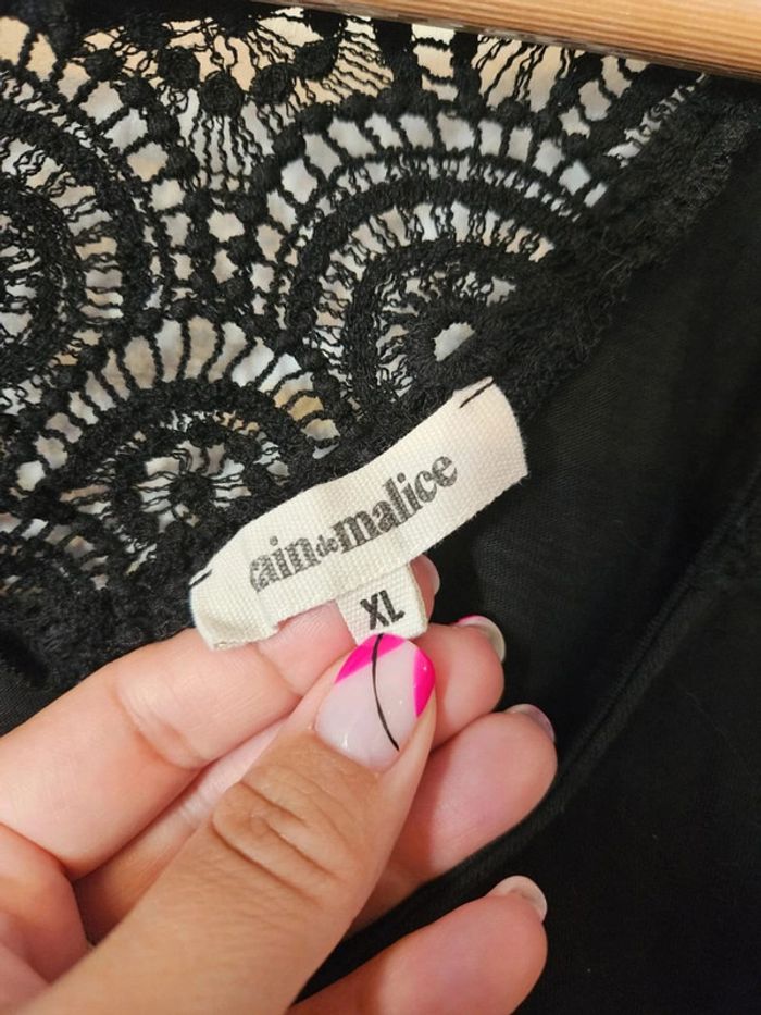 Tee-shirt Grain de Malice Taille XL 🖤 - photo numéro 3