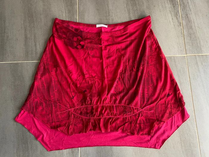 Jupe rouge taille 52