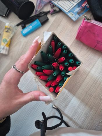 Lot stylo rouge et vert
