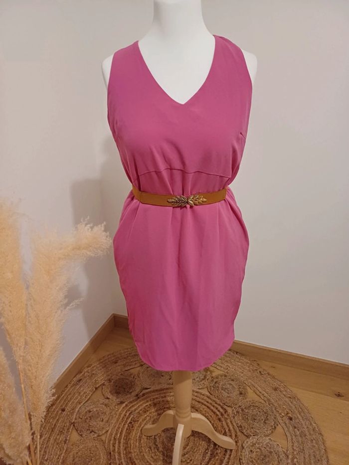 Robe rose chic Reserved taille M 38